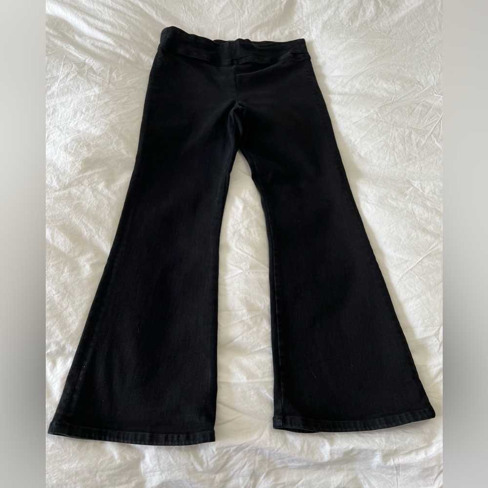 Frame | Women’s SZ 2 (31” Waist) Black Denim Stretch Flare Pull On Denim Pants